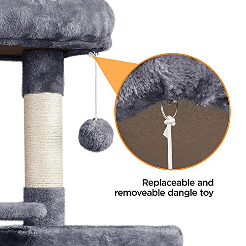 63" Multipurpose Cat Furniture with Sisal Scratching Post