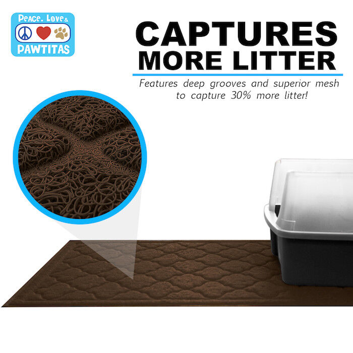 Pawtitas Large Cat Litter Mat
