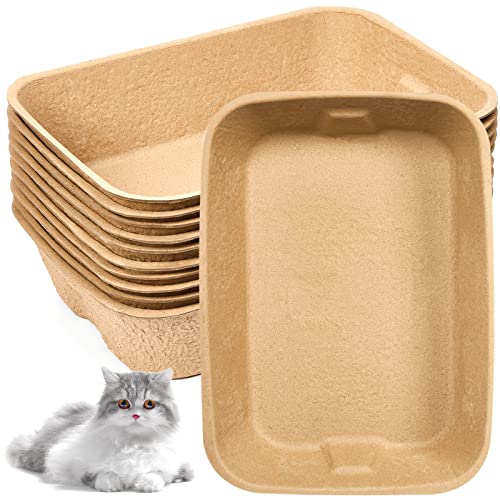 10-Pack Disposable Cat Litter Trays