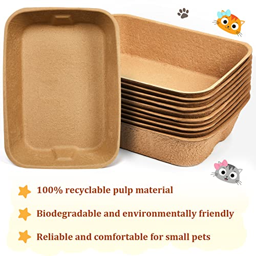 10-Pack Disposable Cat Litter Trays