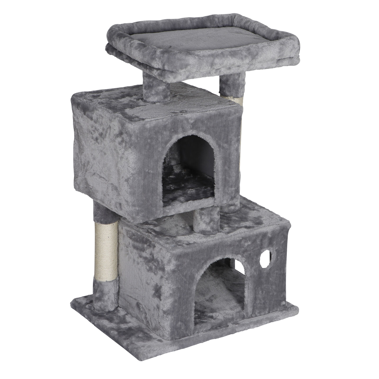 Sturdy 34" Cat Tree Condo for Play and Rest