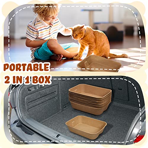 10-Pack Disposable Cat Litter Trays