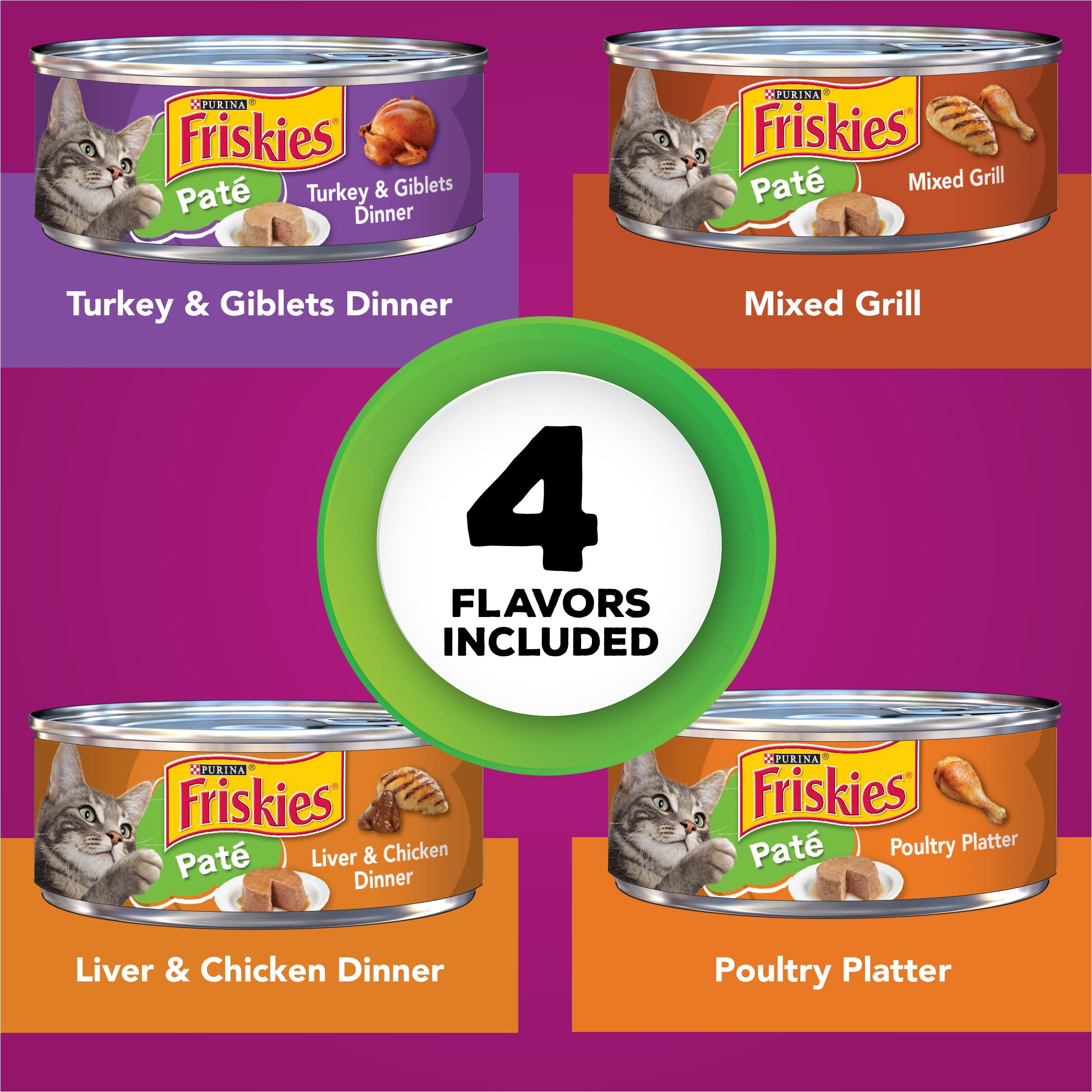 Friskies Poultry Variety Pack, 32 Cans