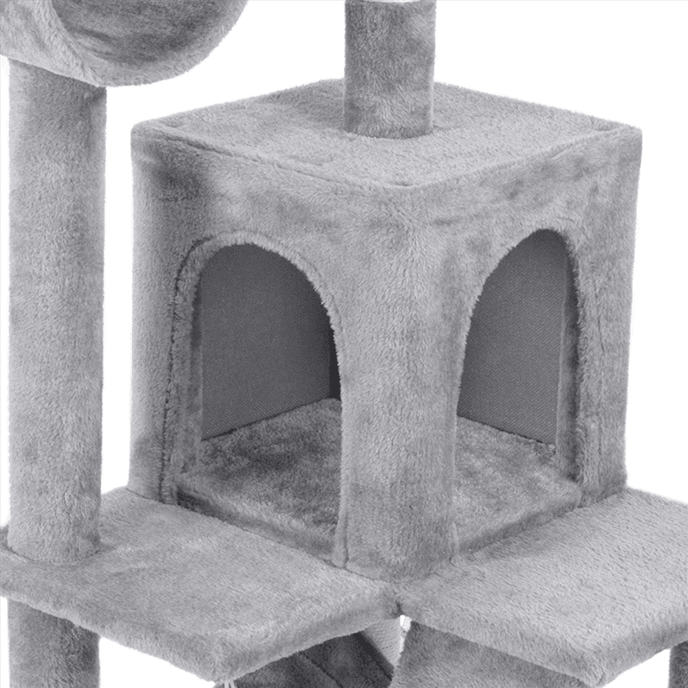 Light Gray Cat Tree Tower & Condo