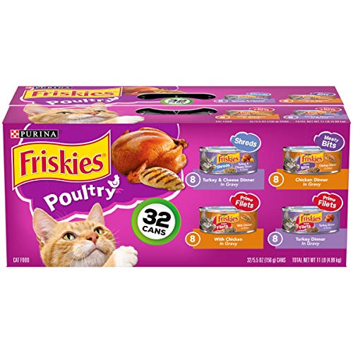 Friskies Wet Cat Food Variety Pack (32 Cans)