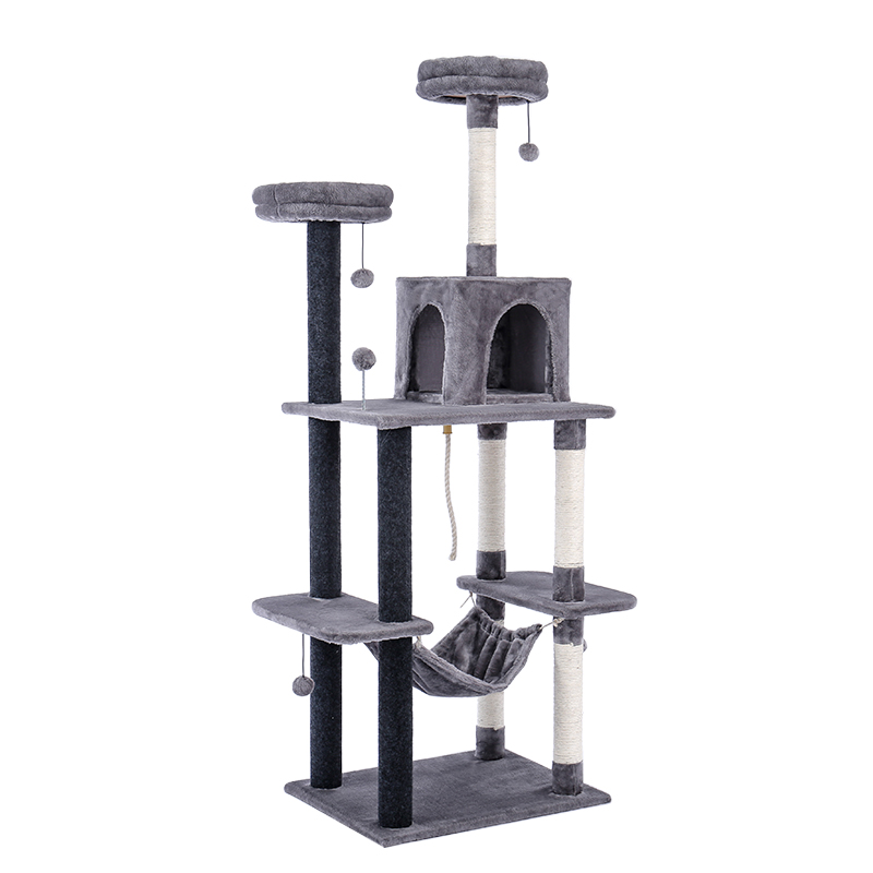 9-in-1 Cat Tree Condo with Scratching Post