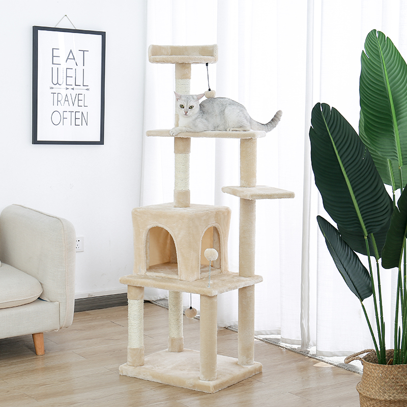 9-in-1 Cat Tree Condo with Scratching Post
