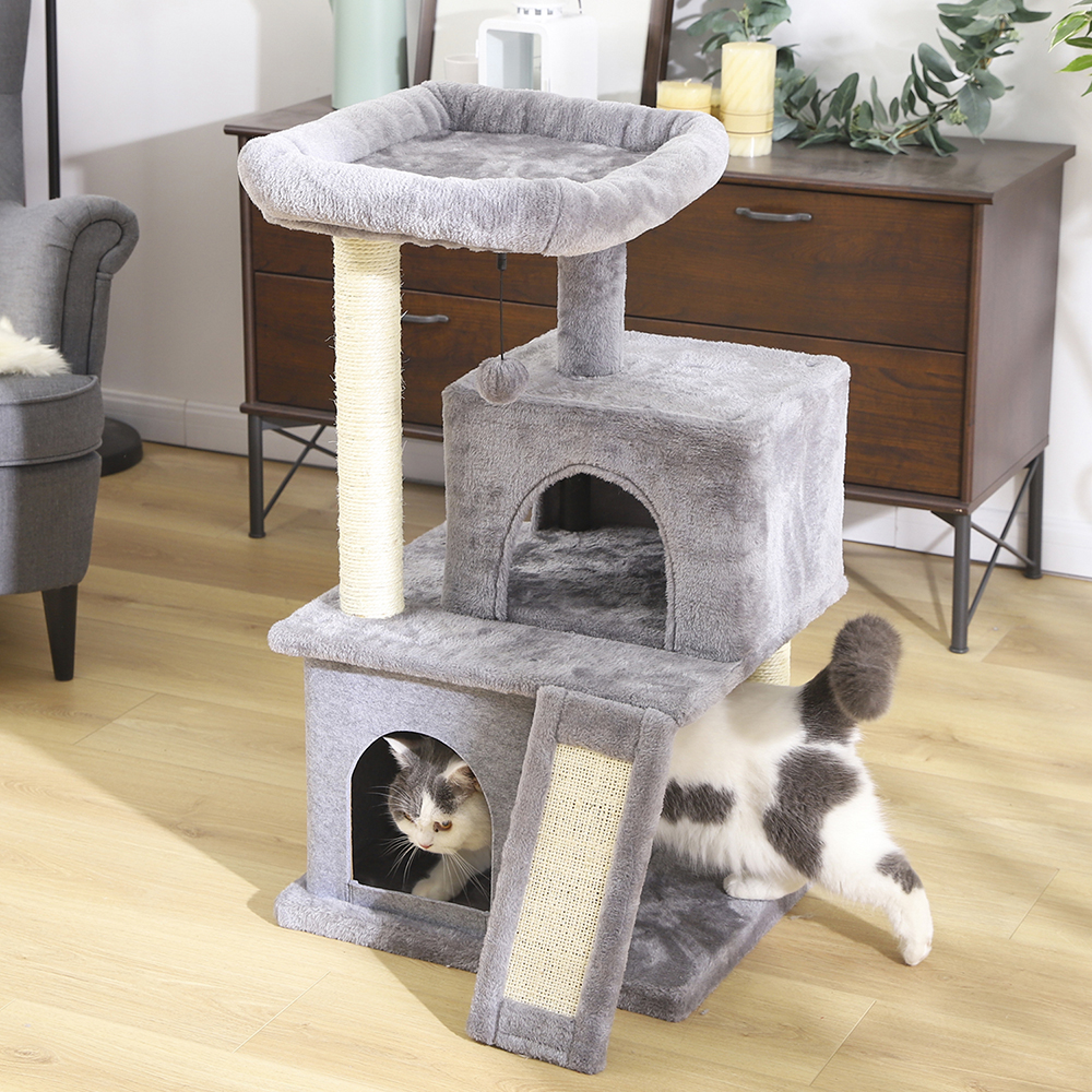 9-in-1 Cat Tree Condo with Scratching Post