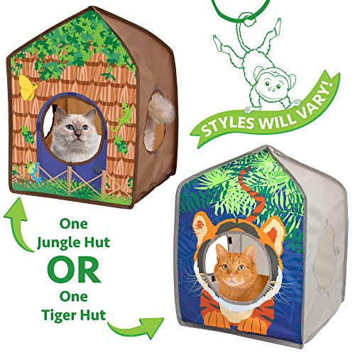 Jungle-themed Kitty Play House Kennel