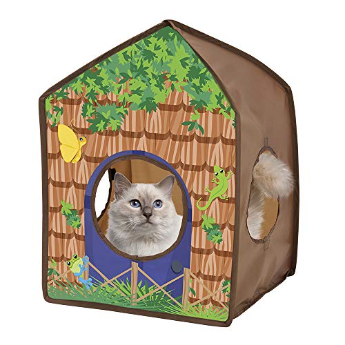 Jungle-themed Kitty Play House Kennel