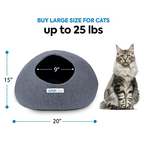 Merino Wool Large Cat Cave Bed