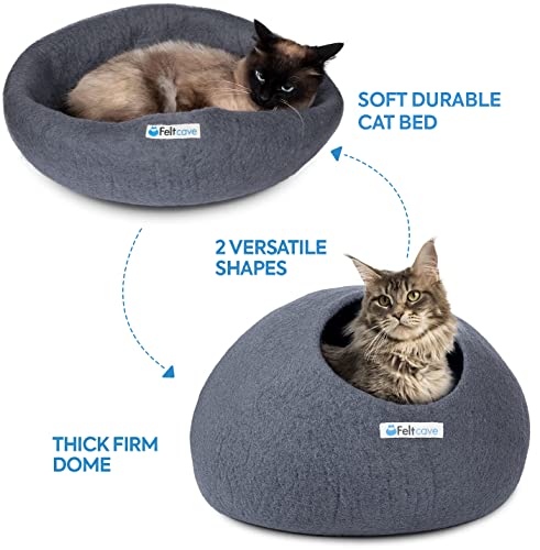 Merino Wool Large Cat Cave Bed