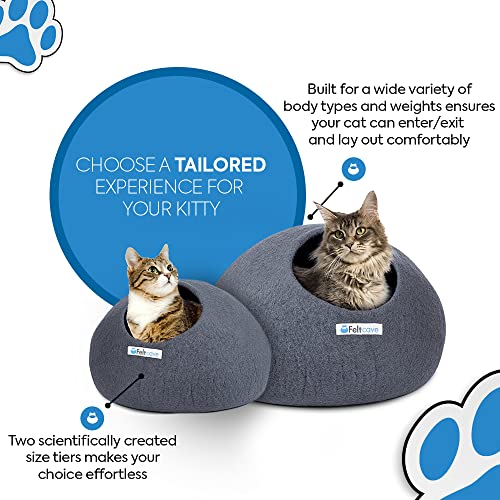 Merino Wool Large Cat Cave Bed