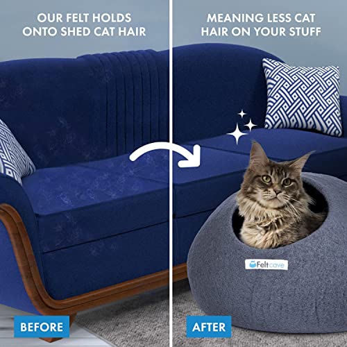 Merino Wool Large Cat Cave Bed