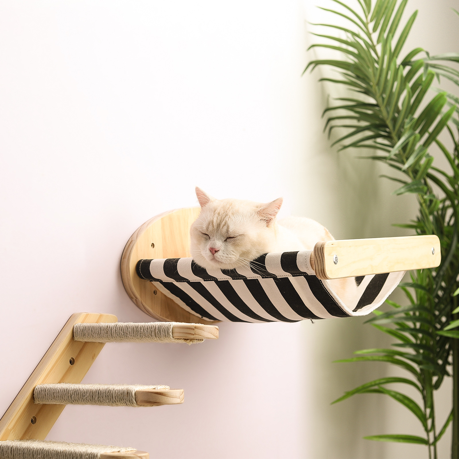 Cat Tree Tower with Hammock & Shelf Set