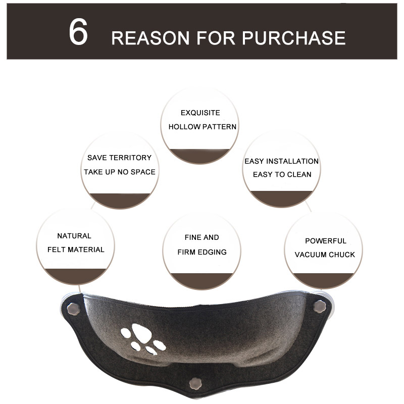 Suction Cat Hammock Window Lounger