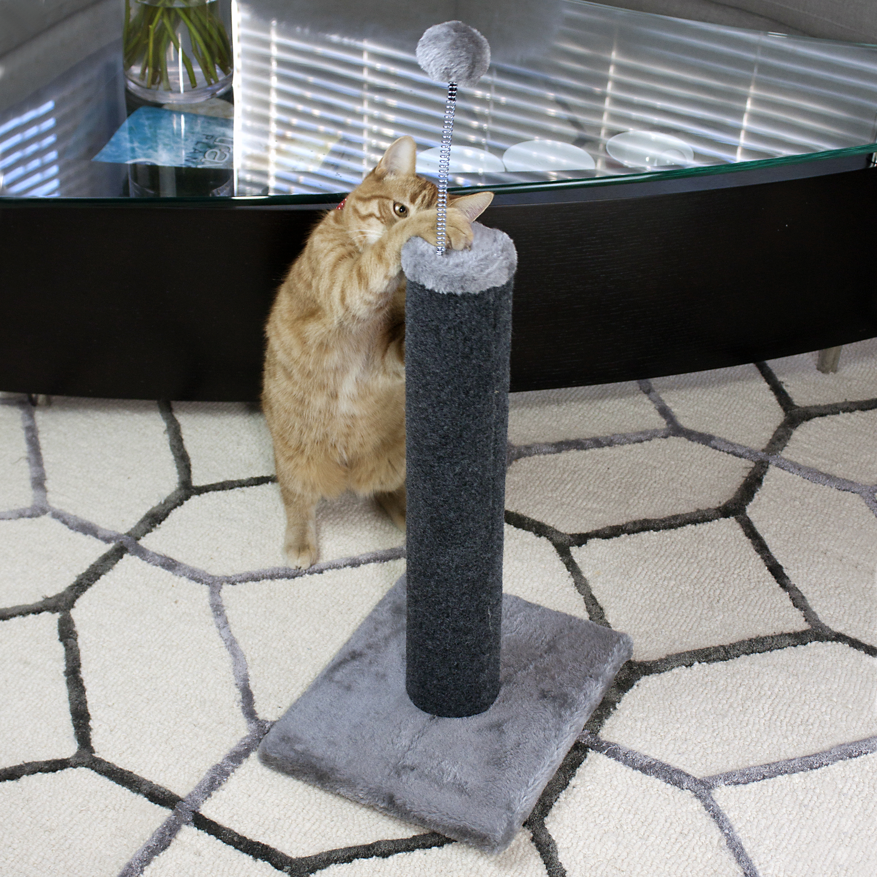 20" Grey Base Cat Scratching Post