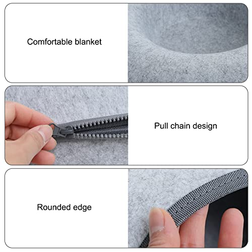 Detachable Cat Tunnel Bed with Peek Hole