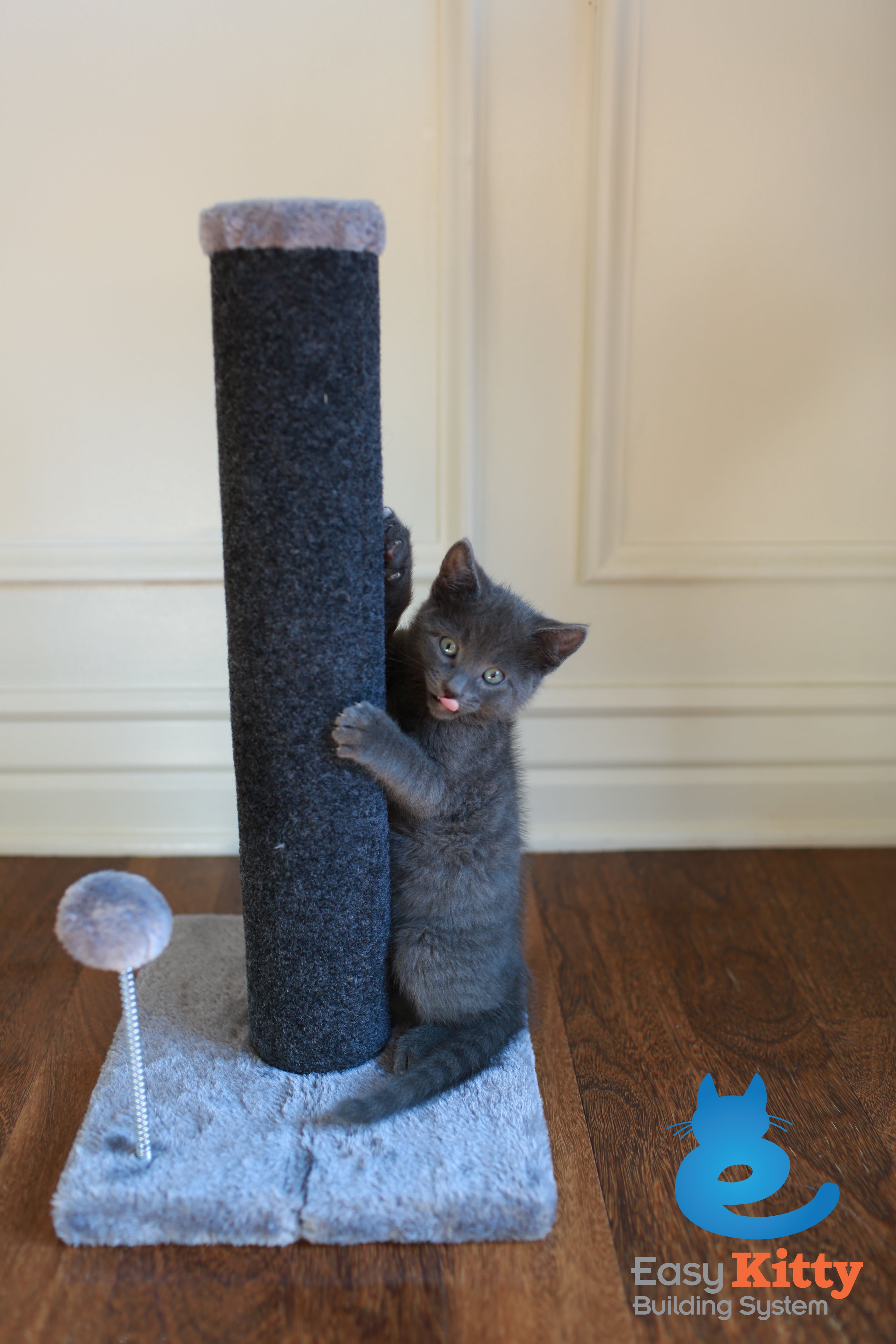 20" Grey Base Cat Scratching Post