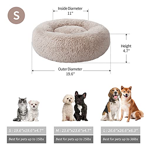 Fluffy Cat Bed with Joint Relief