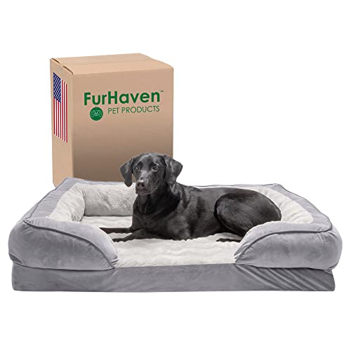 Furhaven Jumbo Orthopedic Cat Bed with Washable Cover