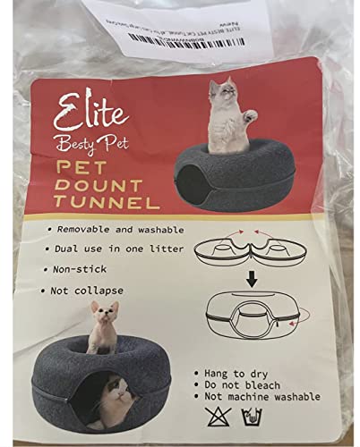 Cat Cave with Tunnel and Exercise Wheel