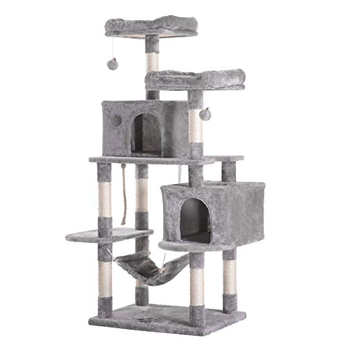 Multi-Level Cat Tree with Scratching Posts and Hammock