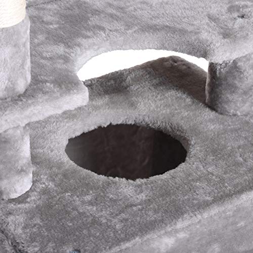 Multi-Level Cat Tree with Scratching Posts and Hammock