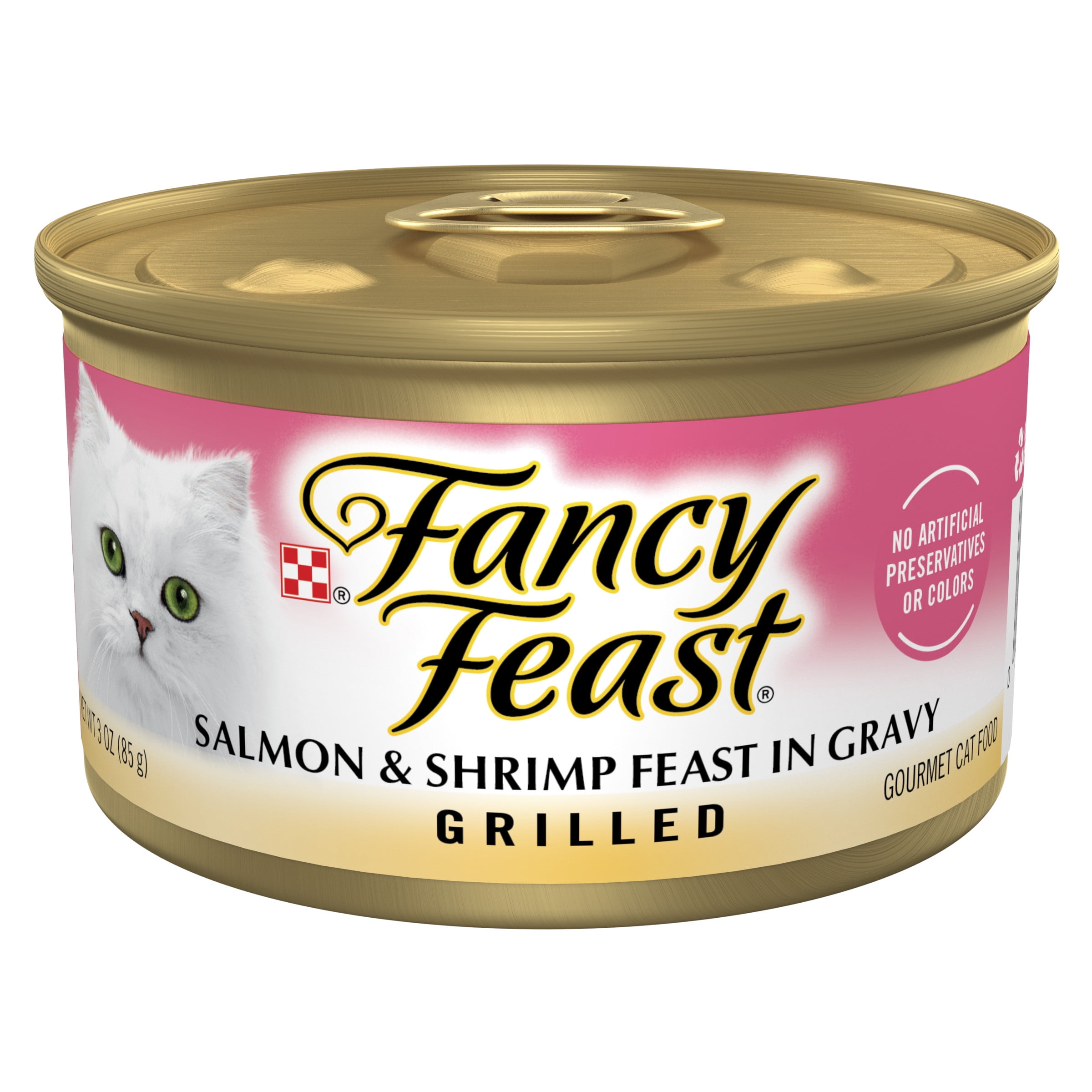 Salmon & Shrimp Gravy Cat Food Can