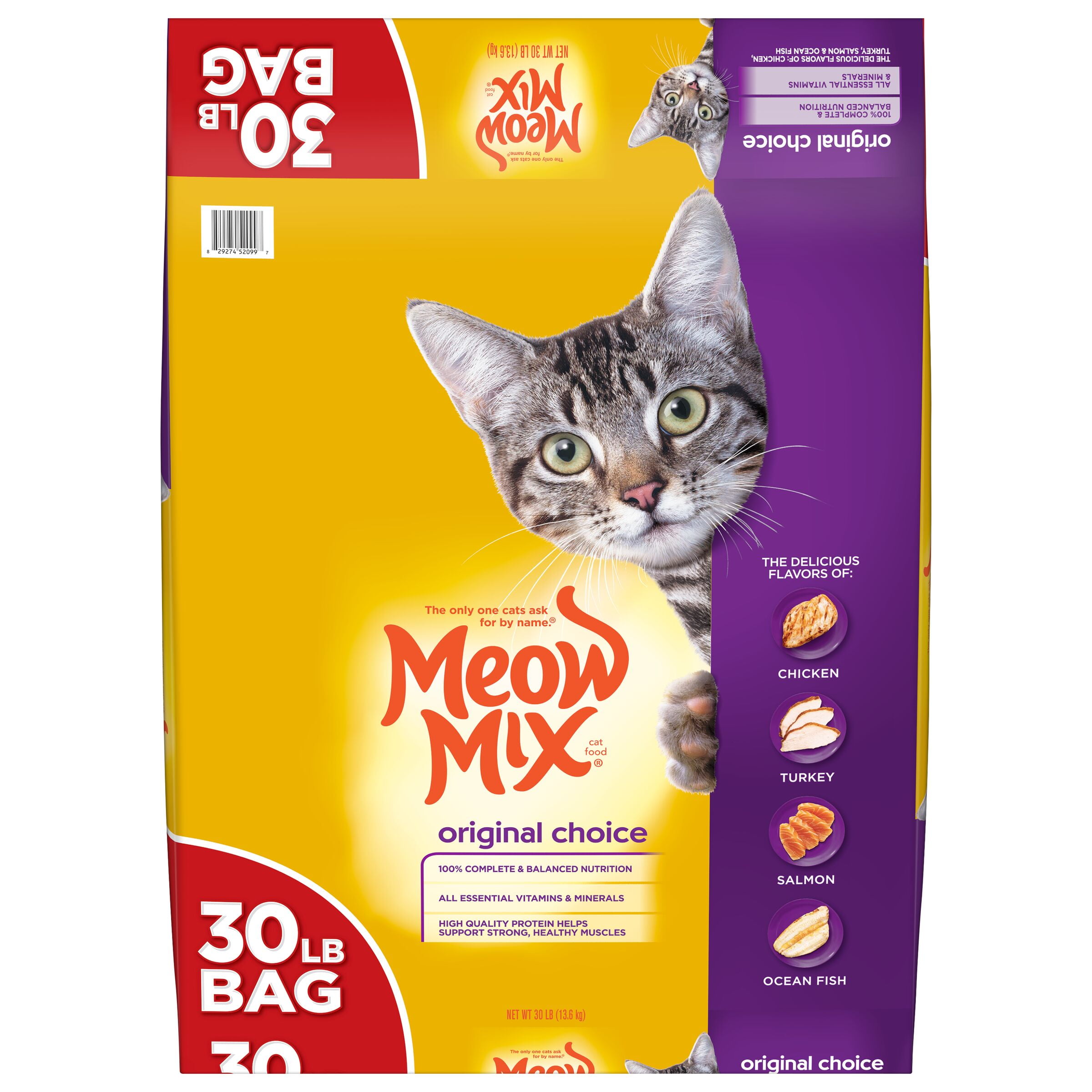 Meow Mix Original Choice Dry Cat Food, 30 Pounds