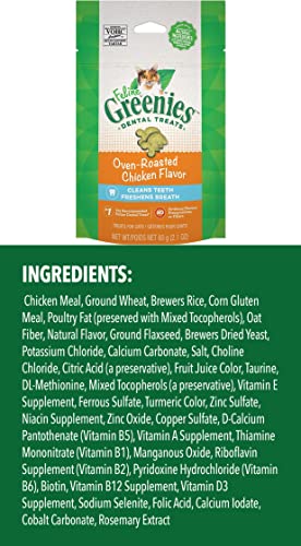 Bundle of 3 Greenies Cat Treat Bags & Booklet