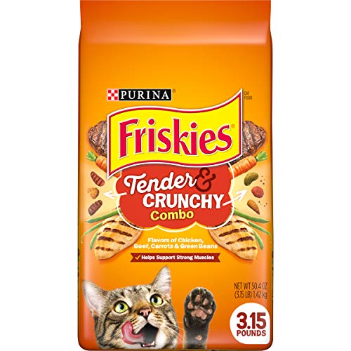 Friskies Tenders & Crunchy Combo Cat Food, 3.15lb