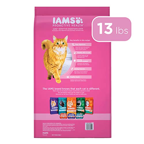 IAMS Sensitive Digestion & Skin Cat Food, 13lb
