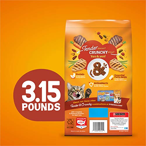 Friskies Tenders & Crunchy Combo Cat Food, 3.15lb