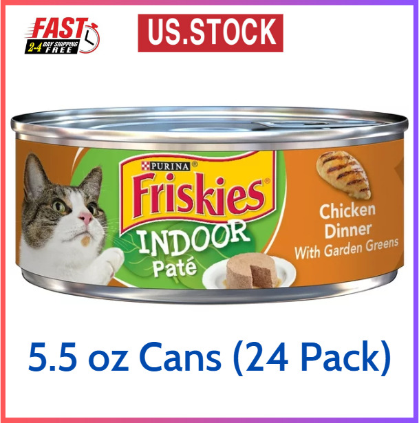24 Pack of Chicken & Greens Pate Cat Food
