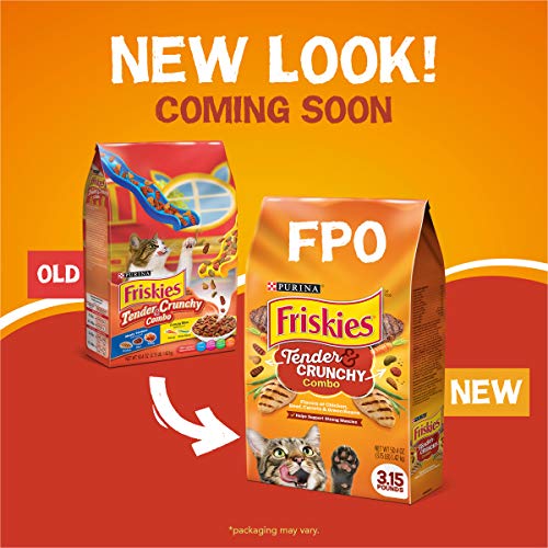 Friskies Tenders & Crunchy Combo Cat Food, 3.15lb