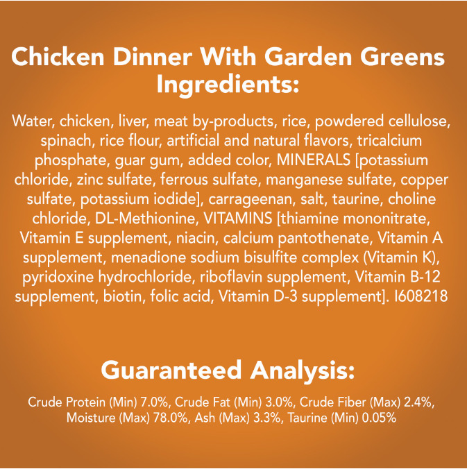 24 Pack of Chicken & Greens Pate Cat Food