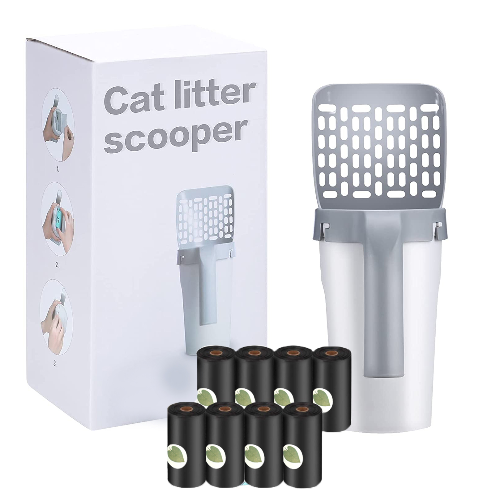 Self-Cleaning Cat Litter Scoop & Shovel