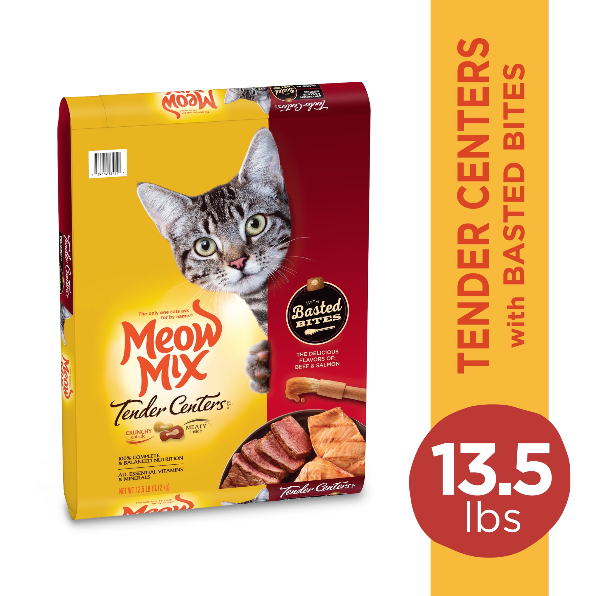 Beef and Salmon Flavored Meow Mix