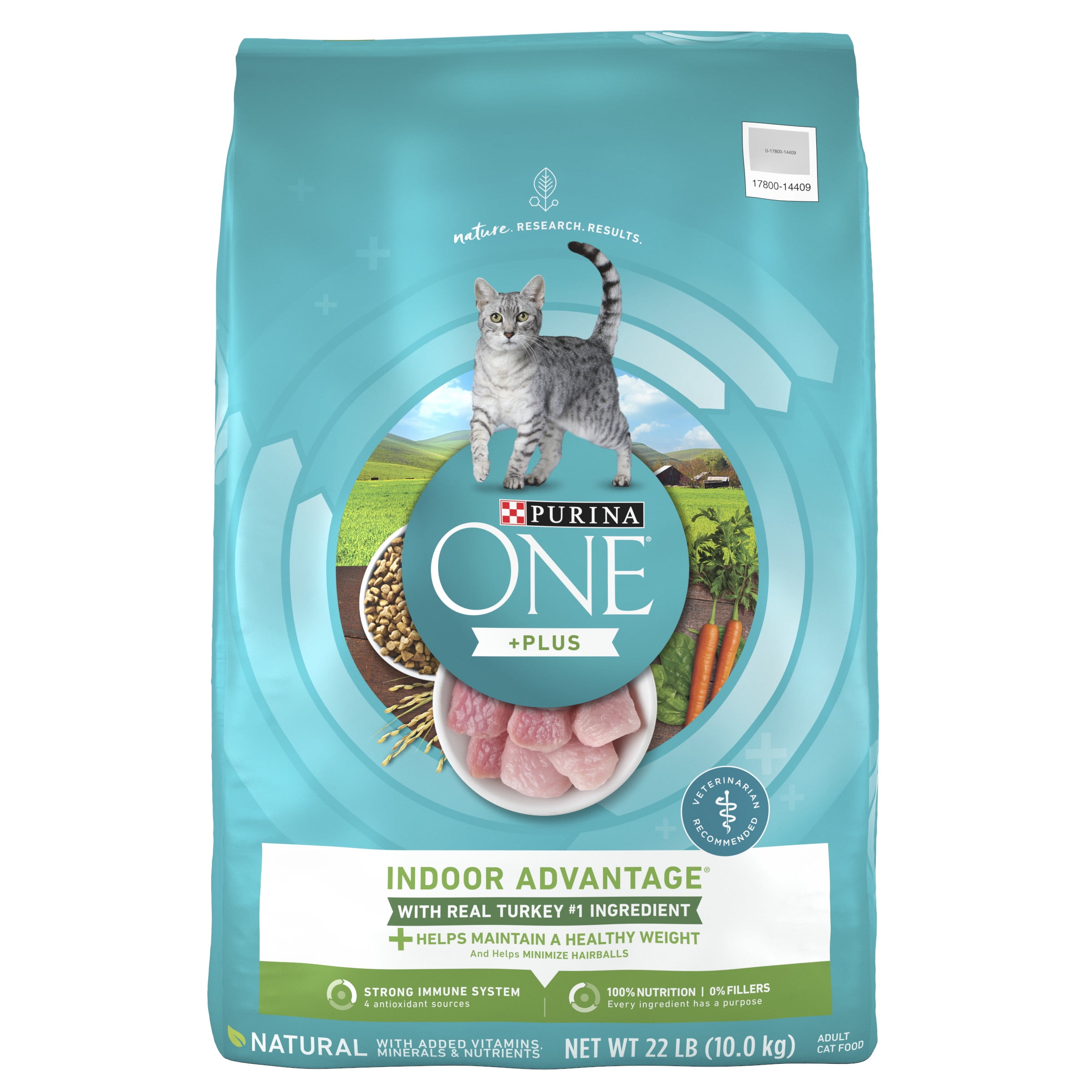 22 lb Bag Purina One +Plus Indoor Advantage Turkey Cat Food