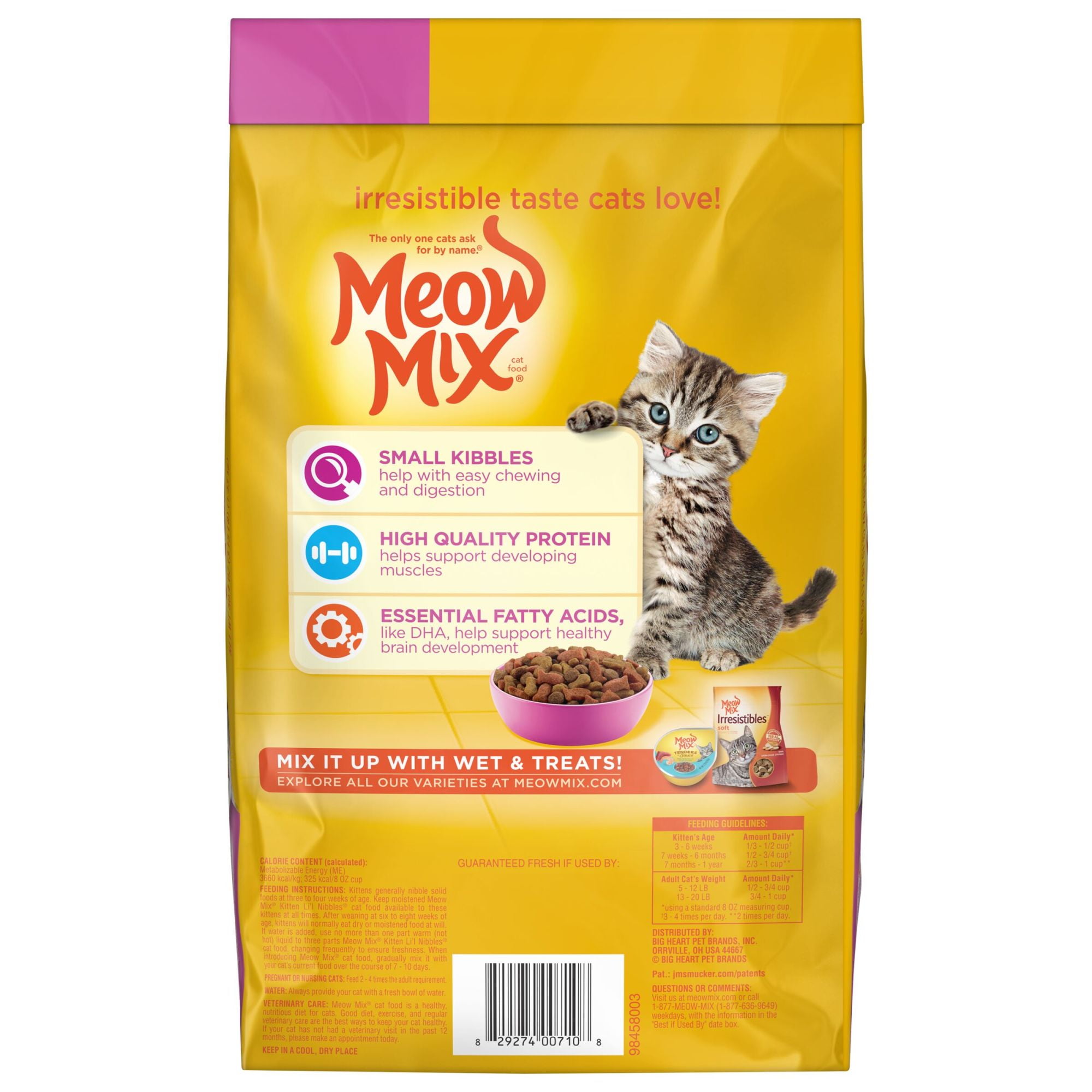Meow Mix Kitten Food, 3.15lb Bag