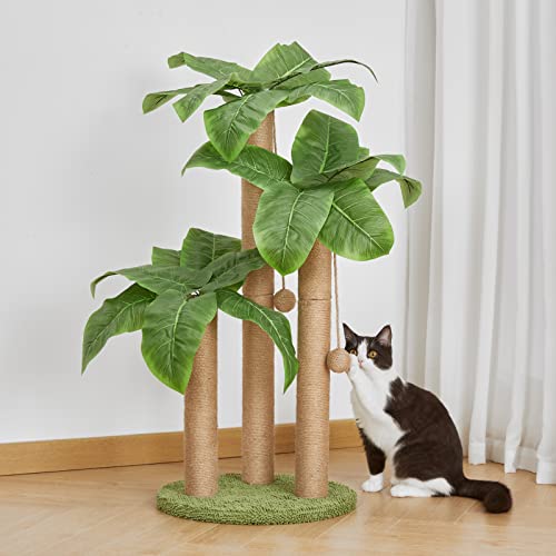 31.5" Cat Scratching Post with Dangling Ball