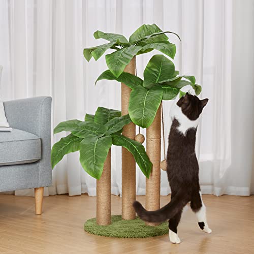 31.5" Cat Scratching Post with Dangling Ball