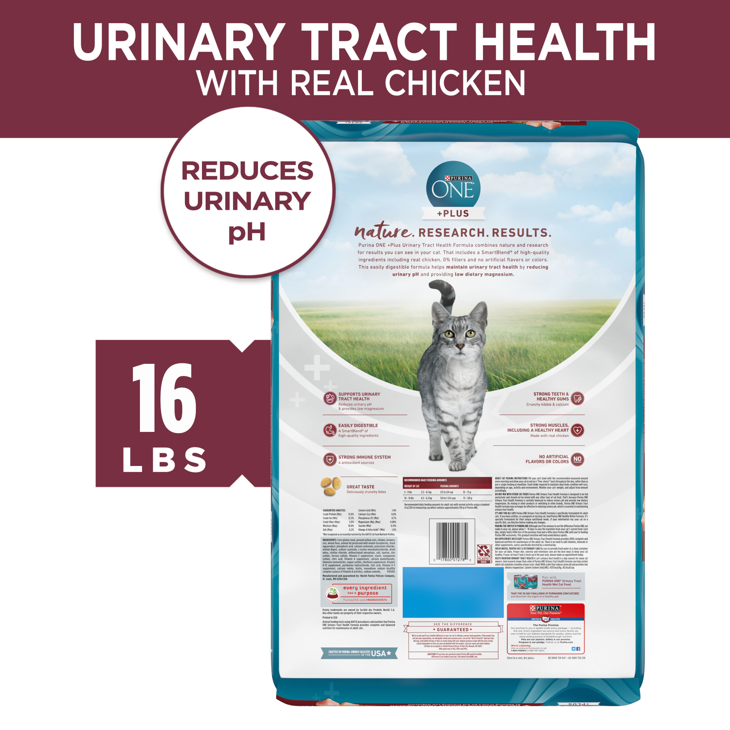 16lb Purina One +Plus Cat Food
