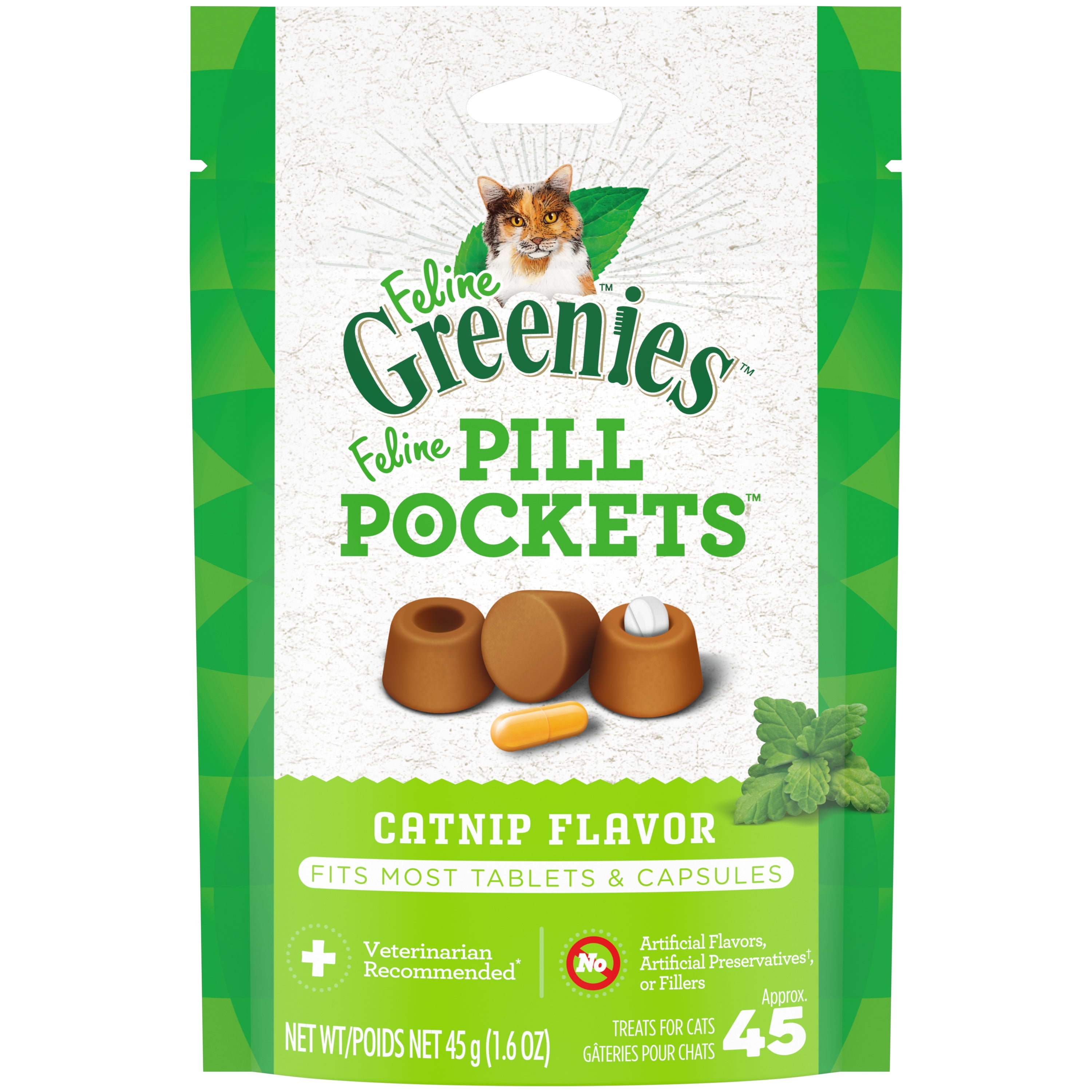 Greenies Catnip Flavored Pill Pockets, 1.6 oz