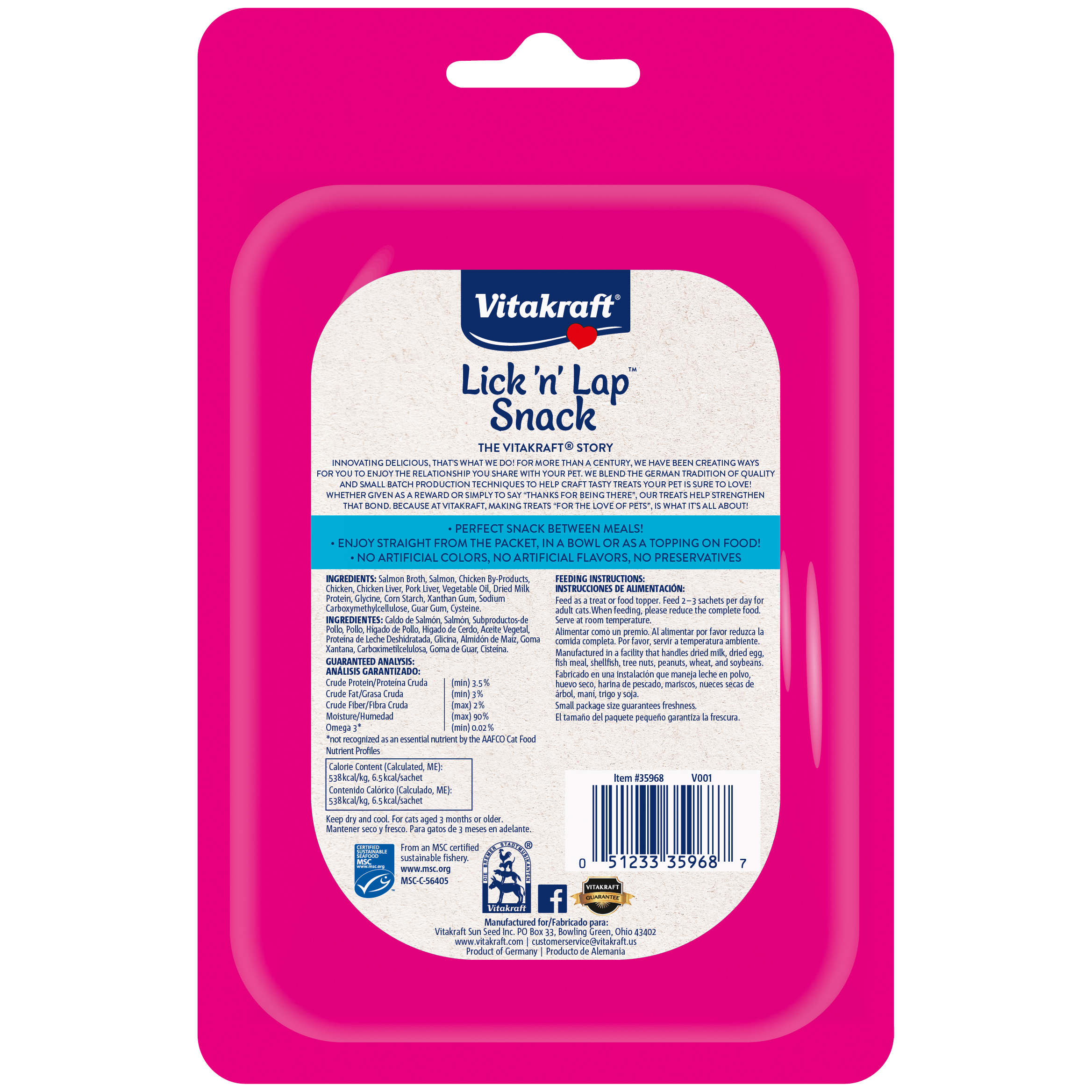 Salmon Creamy Cat Treats, 20 Pack