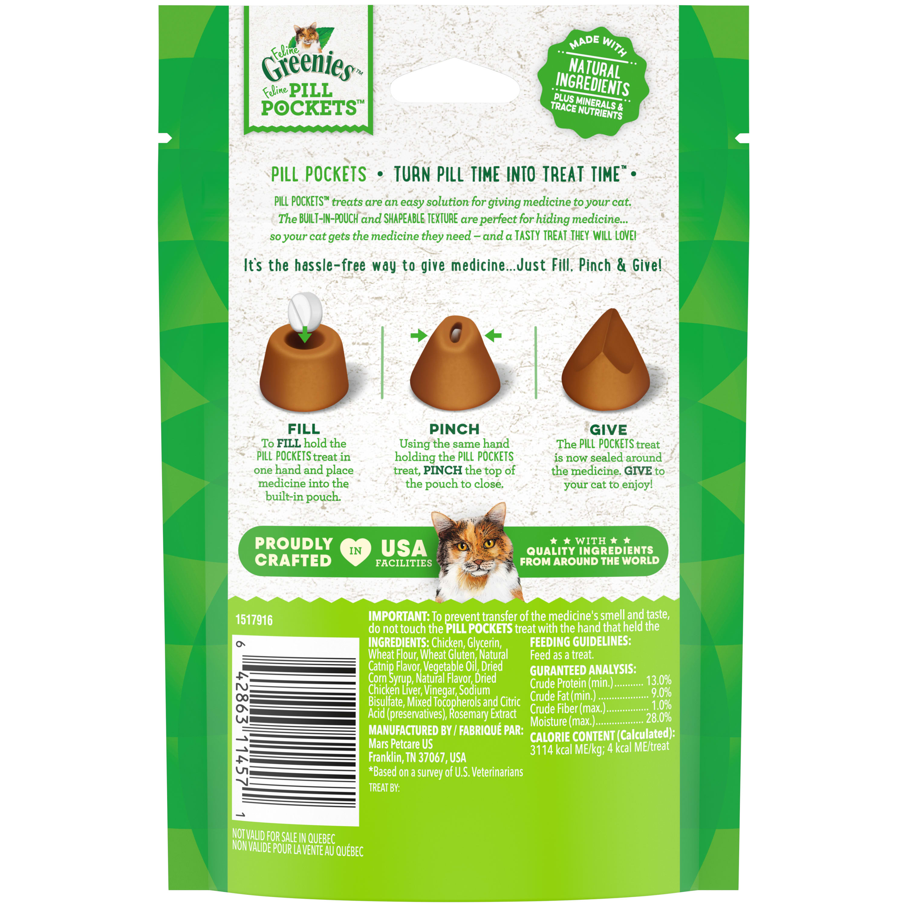 Catnip Flavor Soft Treats by Feline Greenies