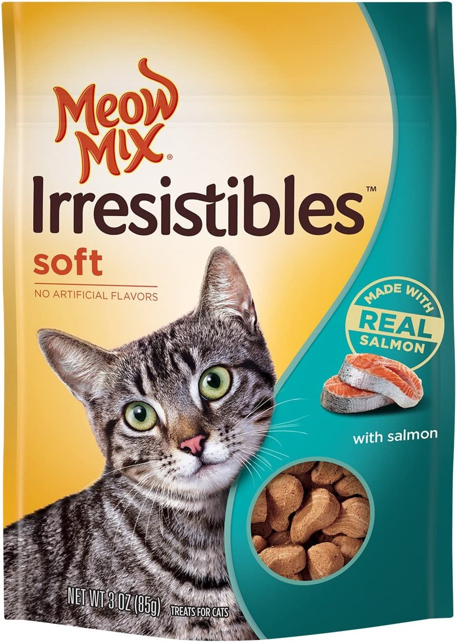 5 Packs of Meow Mix Soft Salmon Treats