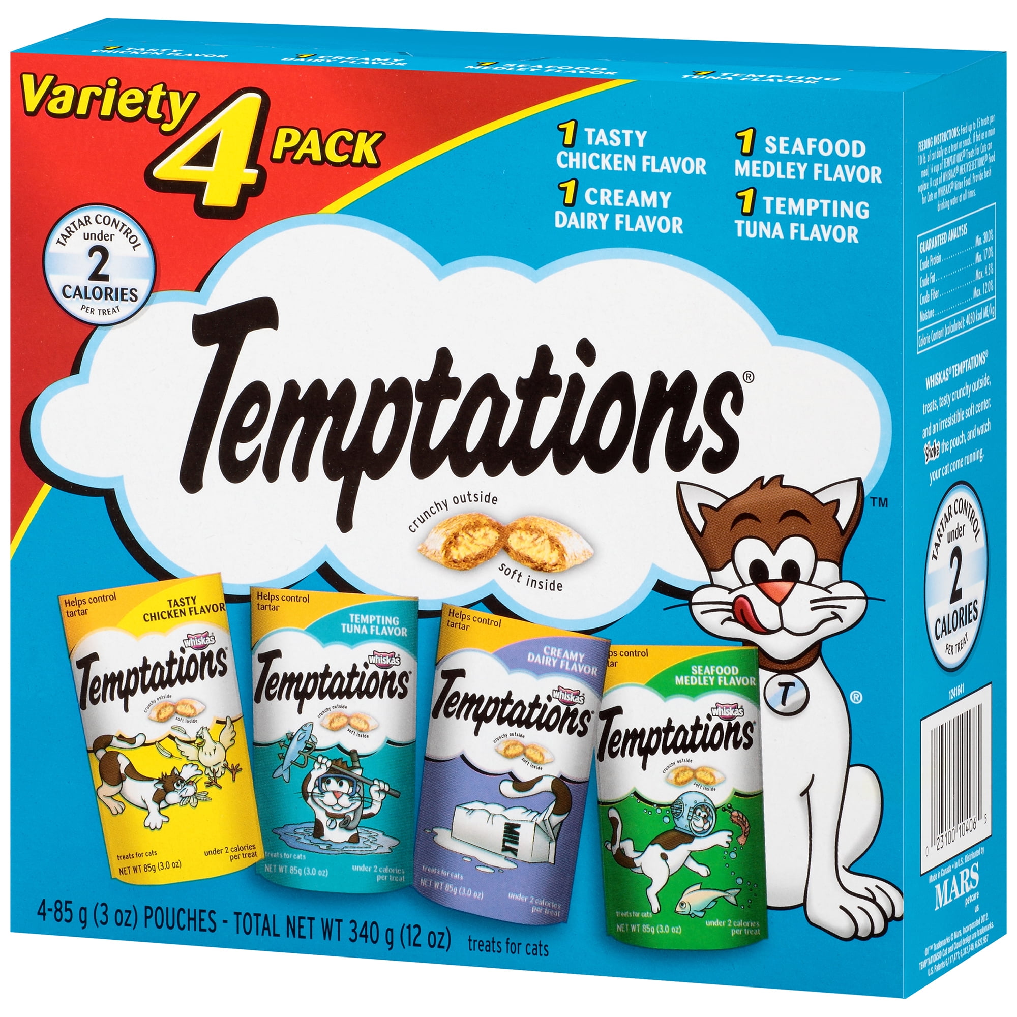 Tempting Cat Treats Variety Pack - 4 Pouches