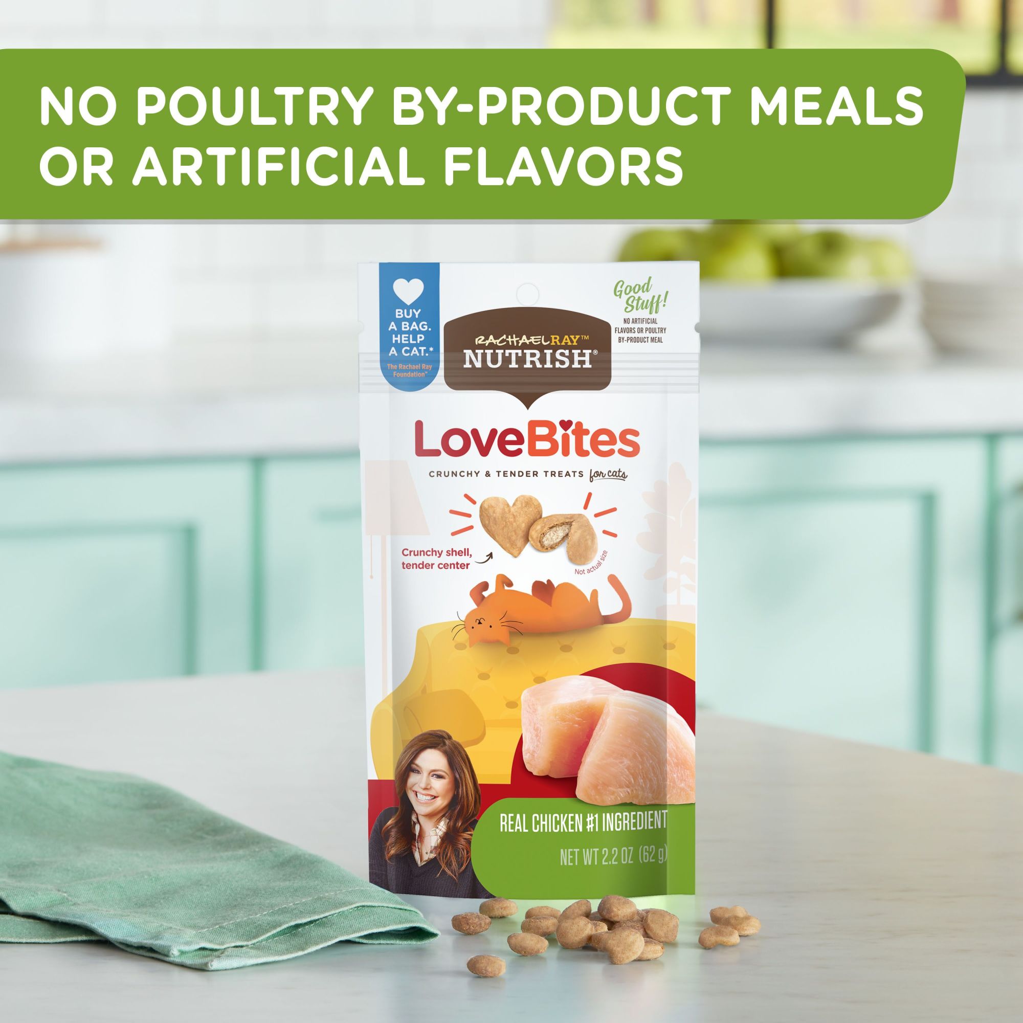 Rachael Ray Chicken Cat Treats, 2.2oz
